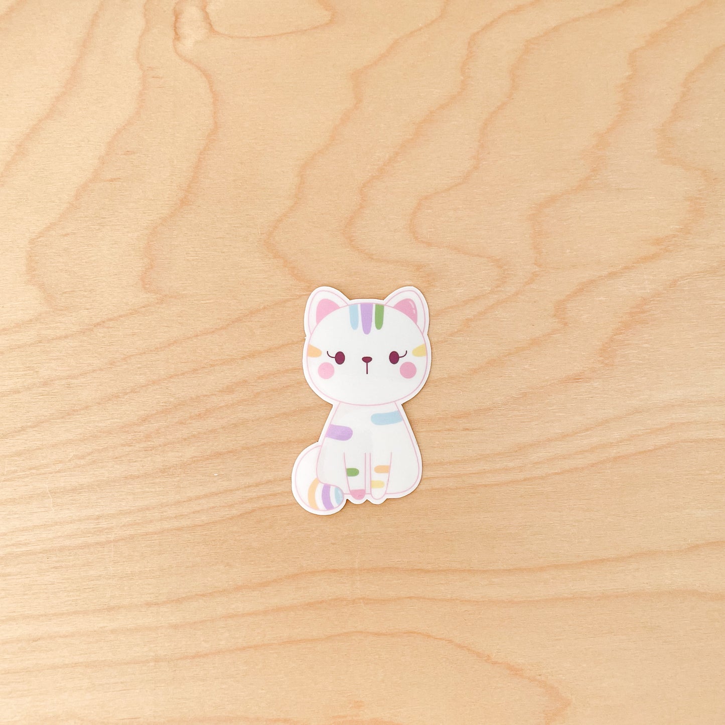 Rainbow Tabby Cat sticker