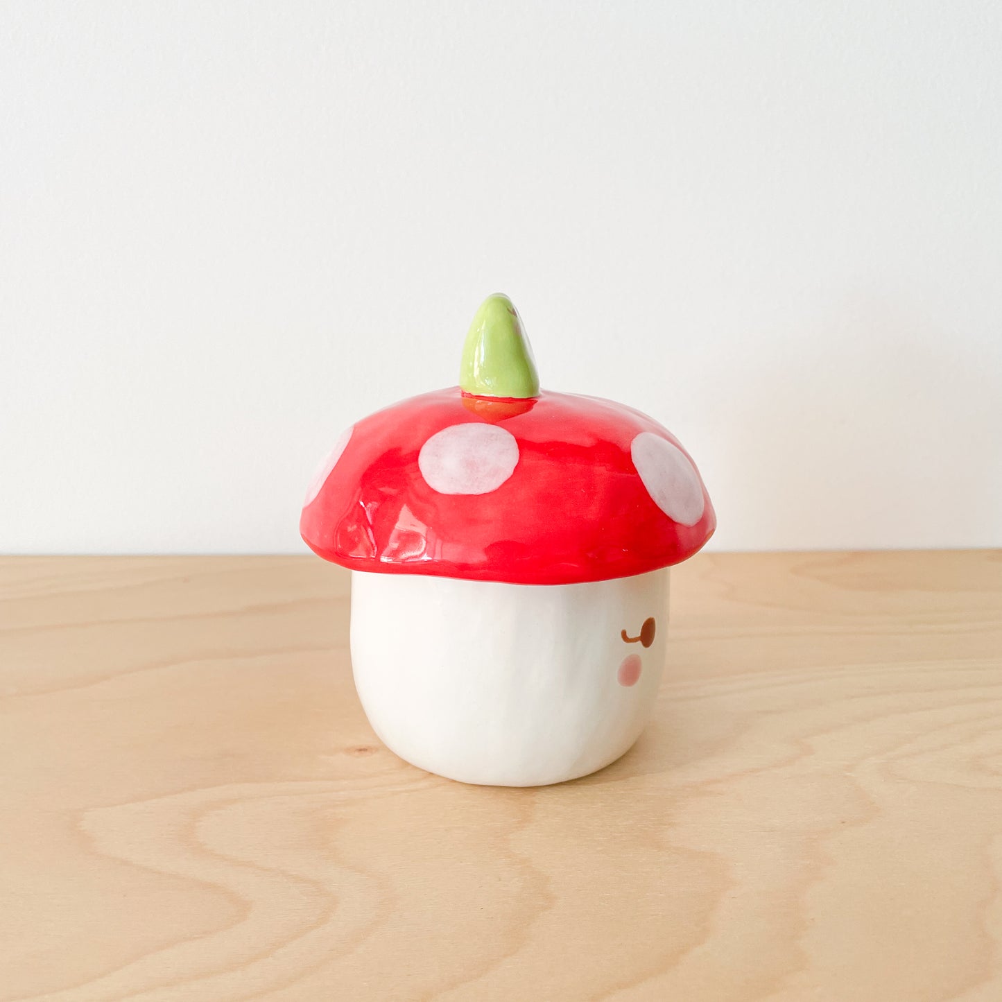 Froggy Toadstool Jar