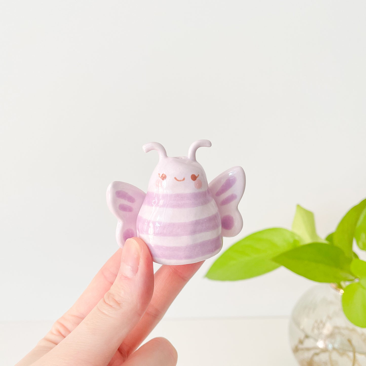 Purple Butterfly Mini Vase