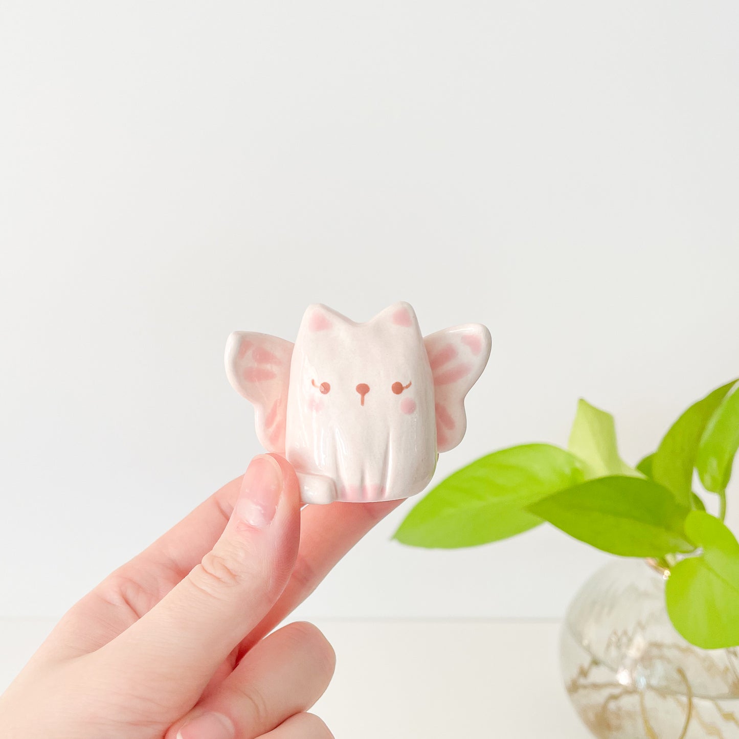 Pink Fairy Cat Mini Vase