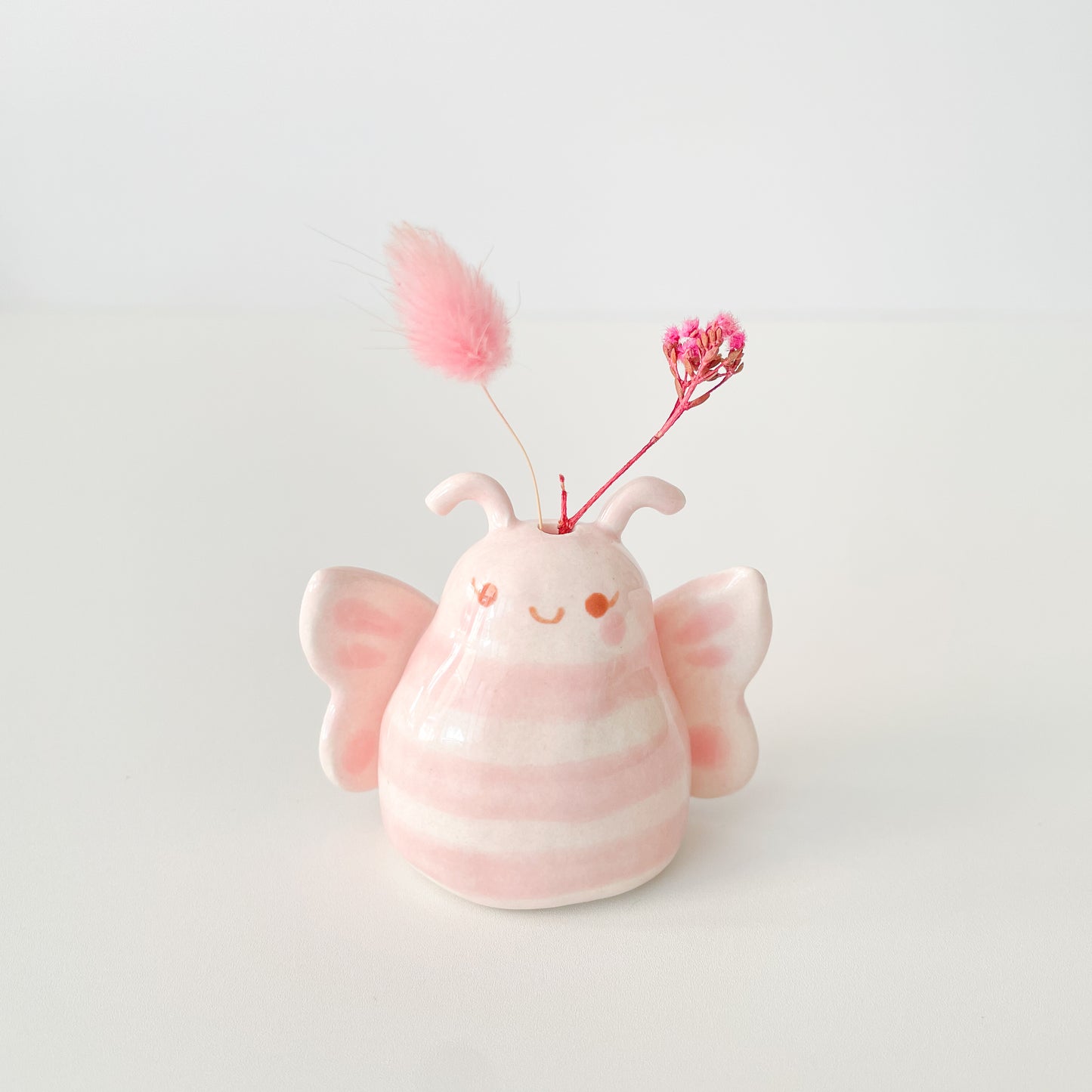 Pink Butterfly Mini Vase