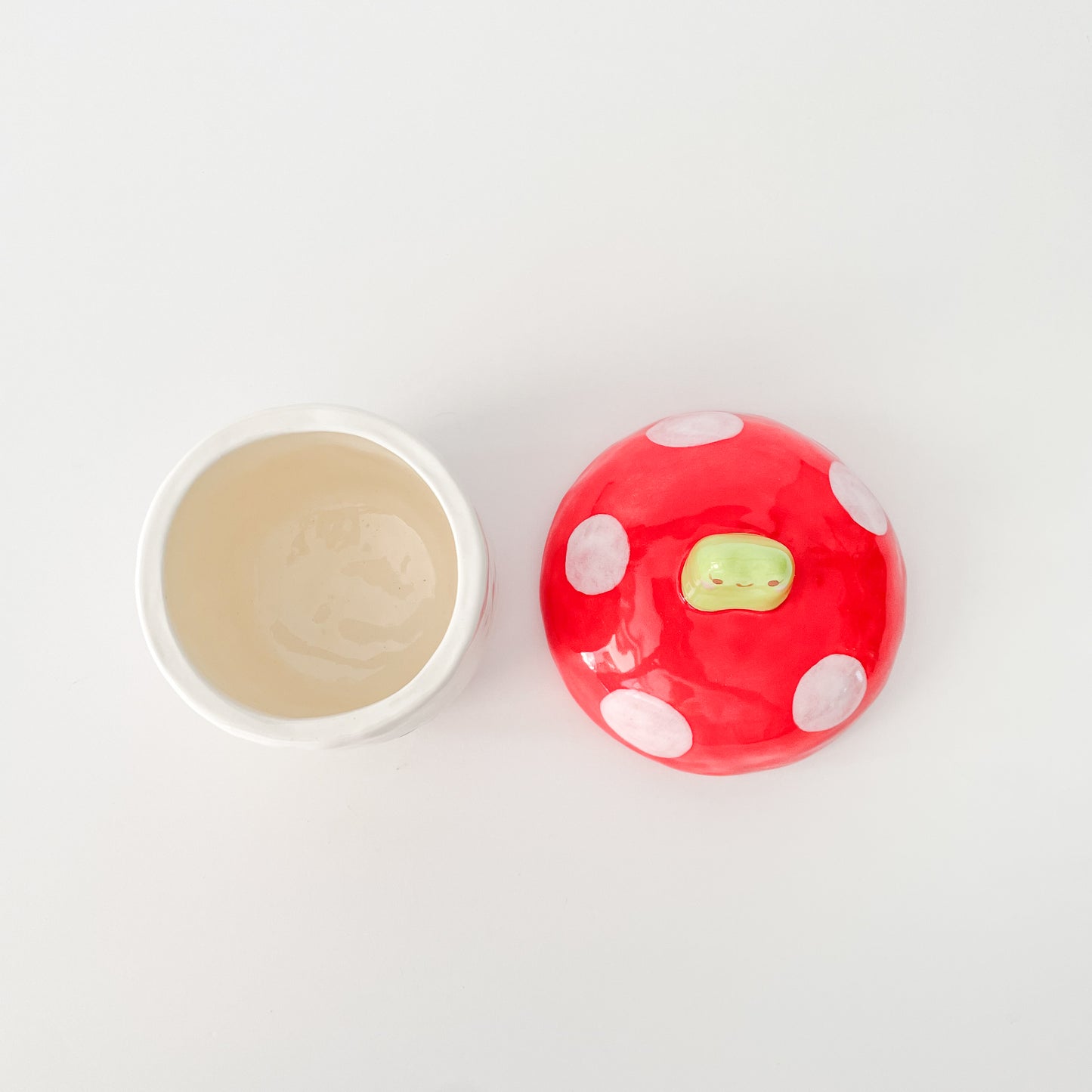 Froggy Toadstool Jar