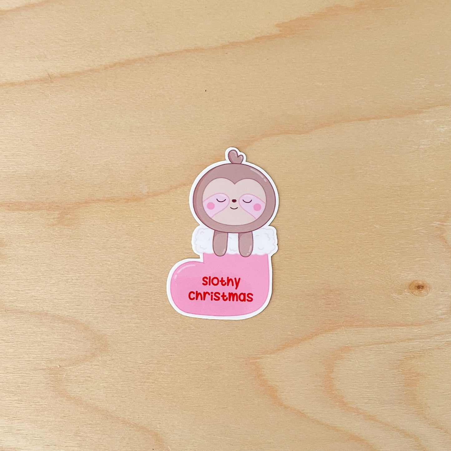 Slothy Christmas Sticker