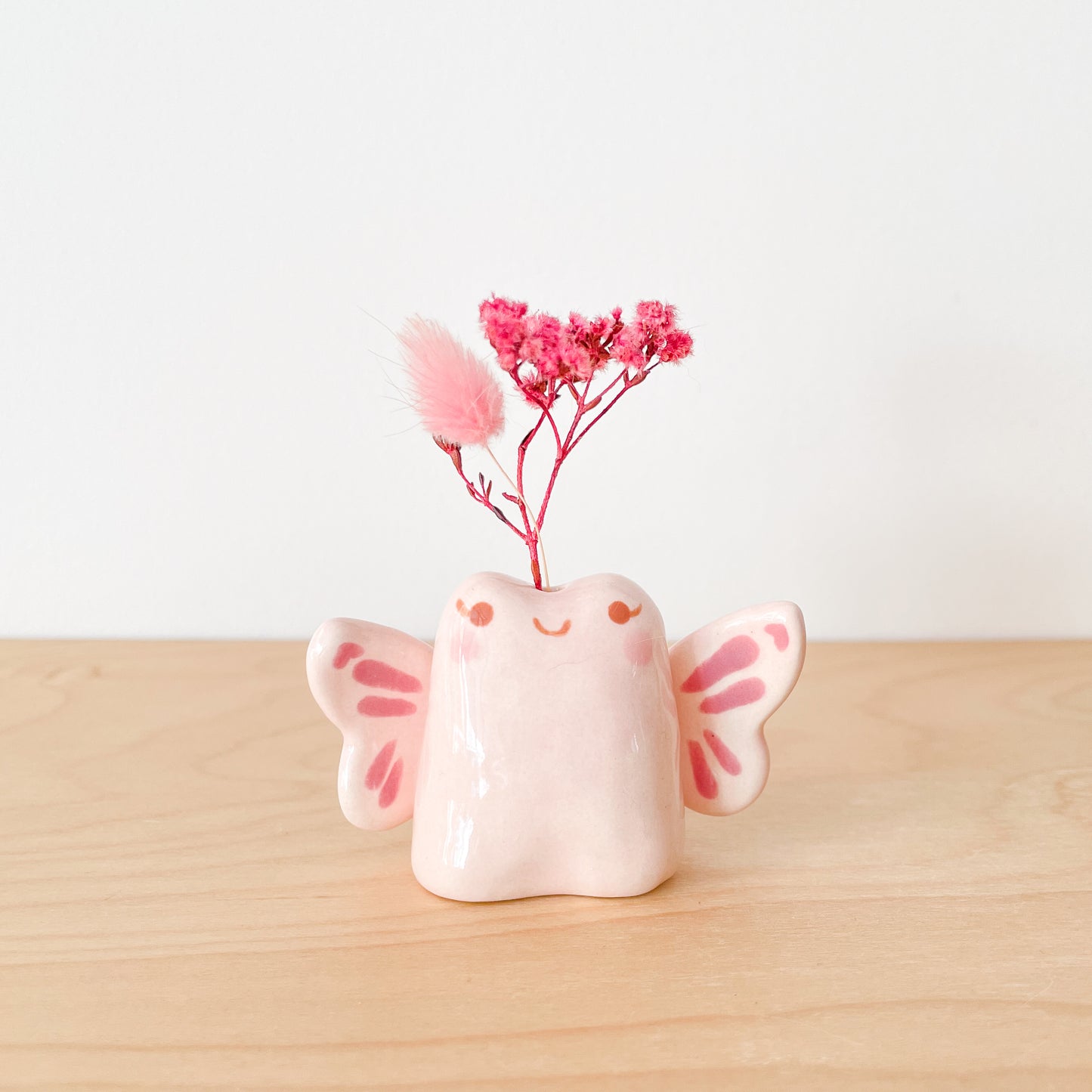 Pink Fairy Frog Mini Vase