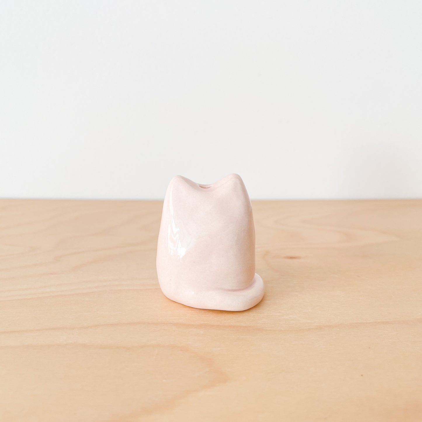 Pink Cat Mini Vase