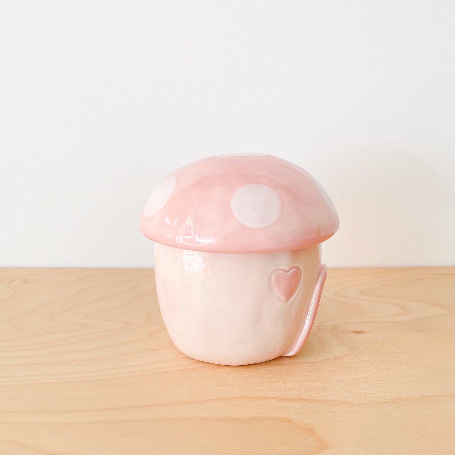Lovely Mushroom Cottage Jar