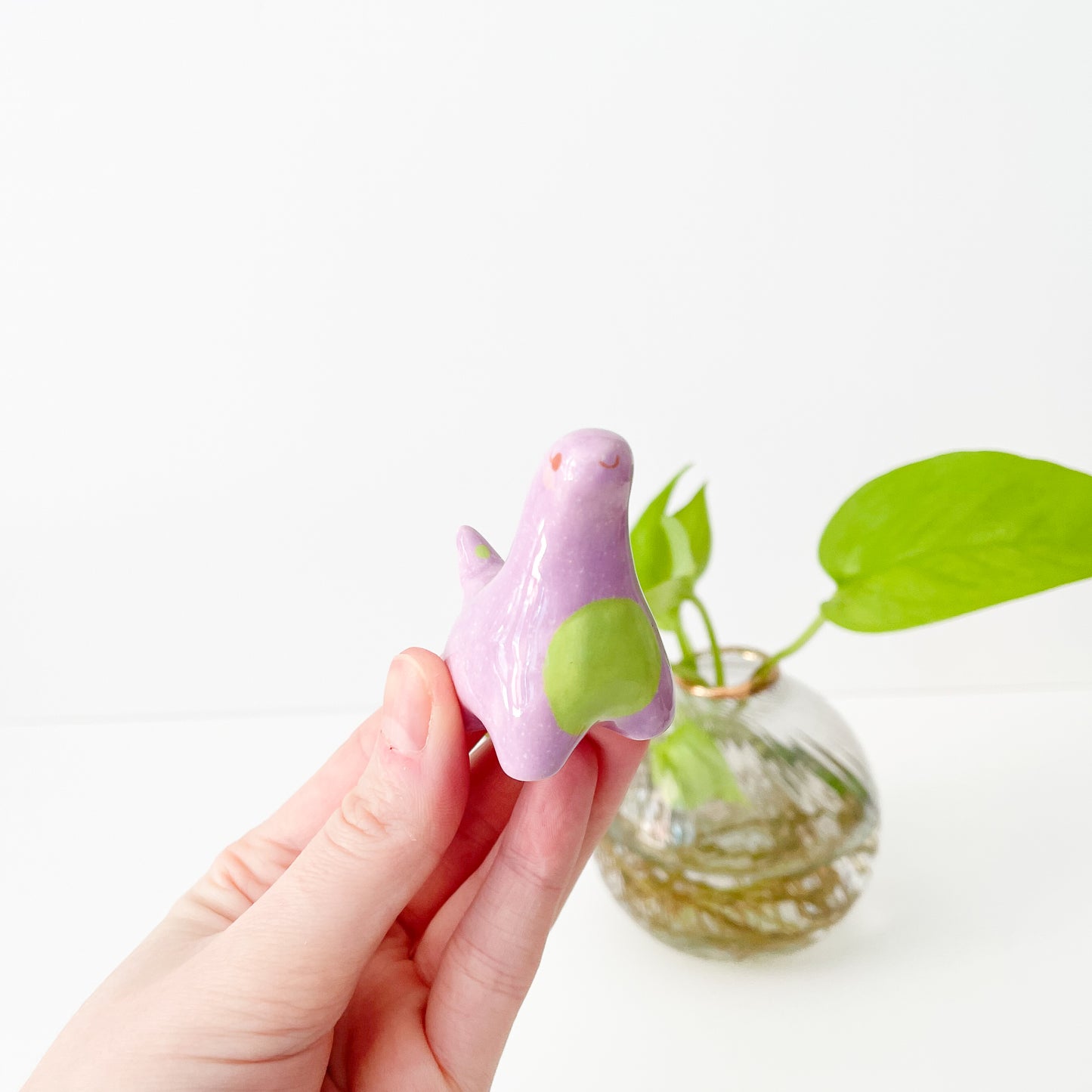 Purple Dinosaur Mini Vase
