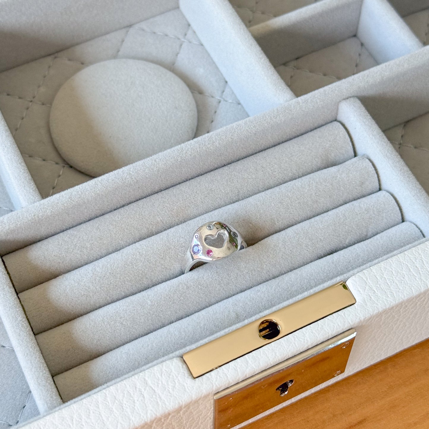 Pastel Sweetheart Ring - Size 5 1/4