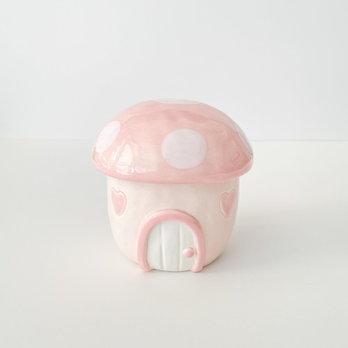 Lovely Mushroom Cottage Jar