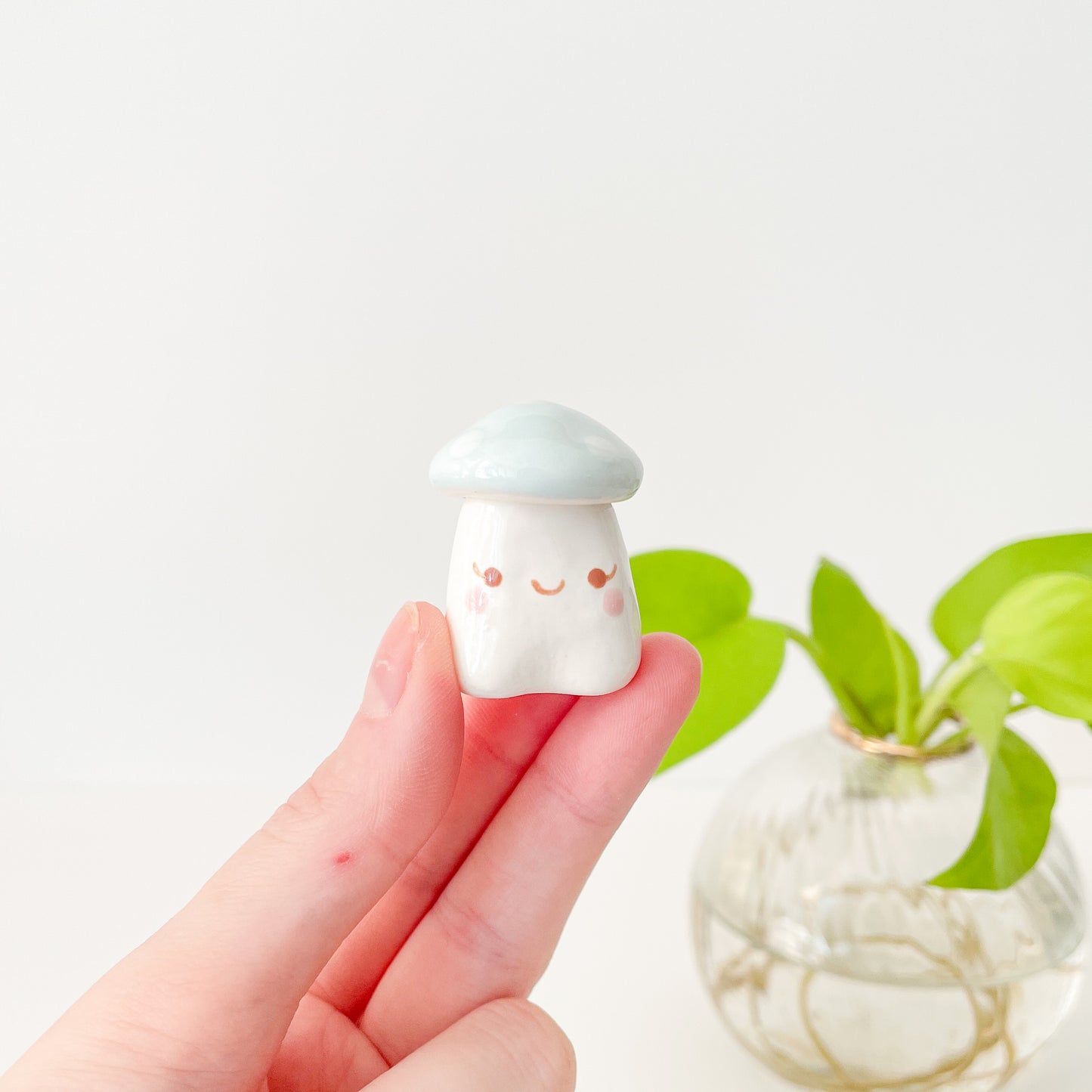 Blue Mushroom Desk Pal