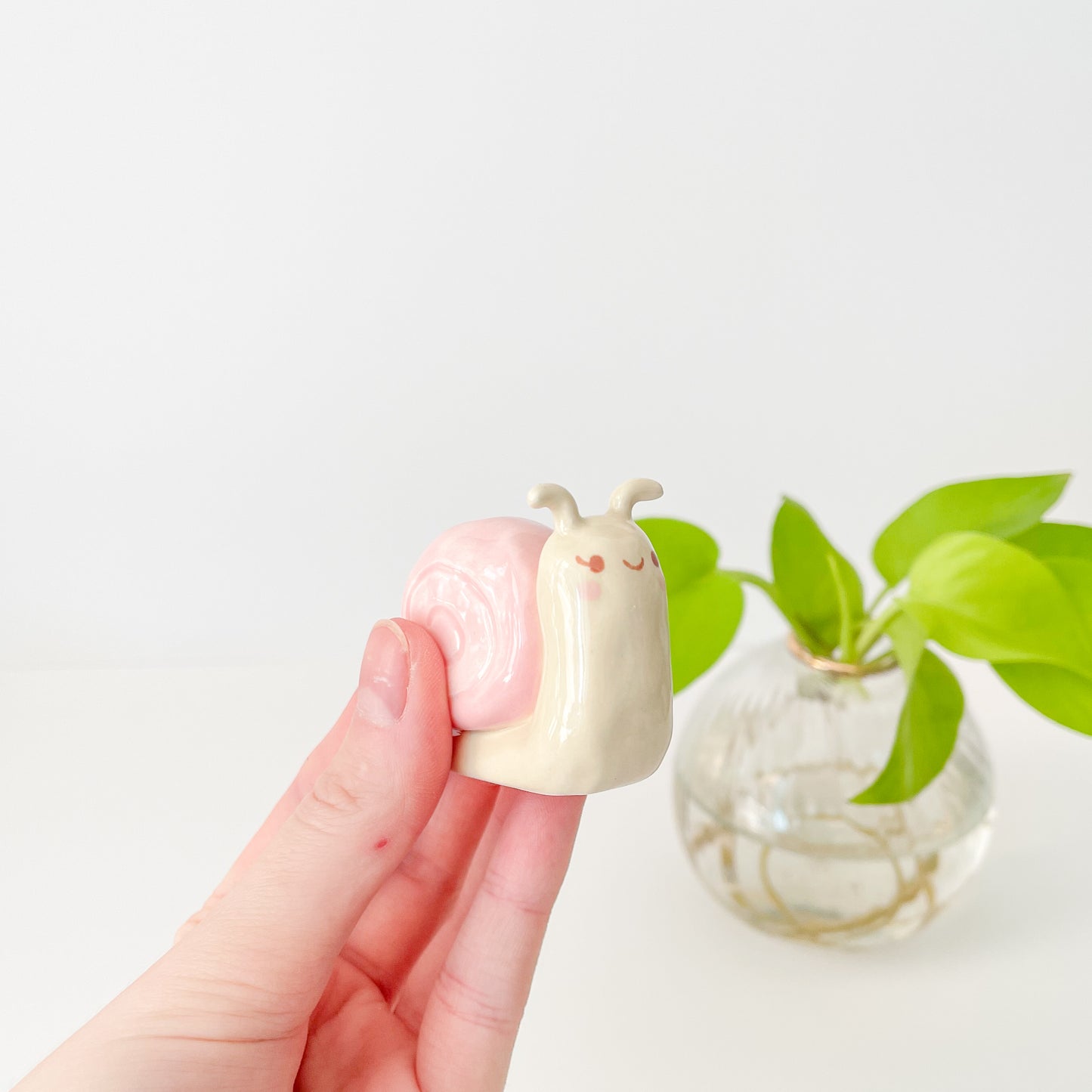 Pink Snail Mini vase