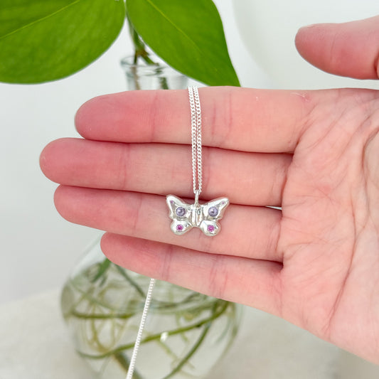Shimmering Butterfly Necklace