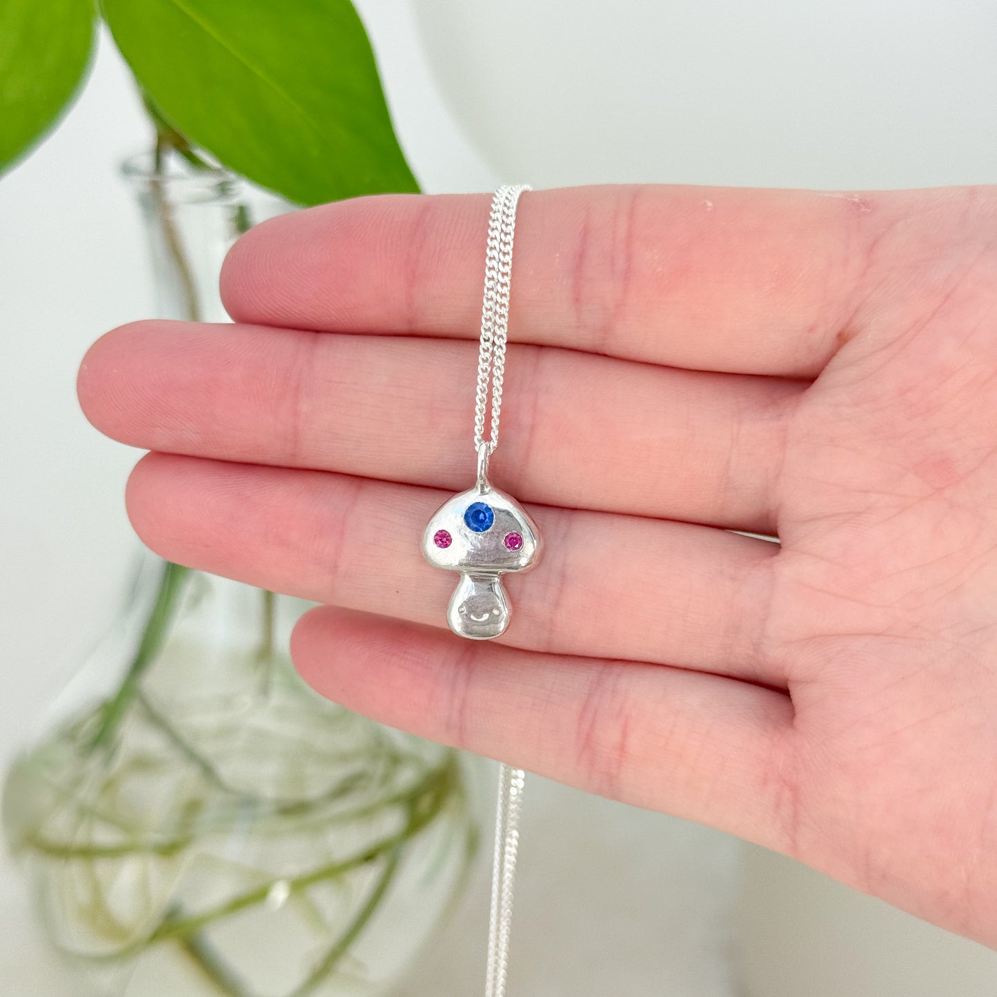 Midnight Mushroom Necklace