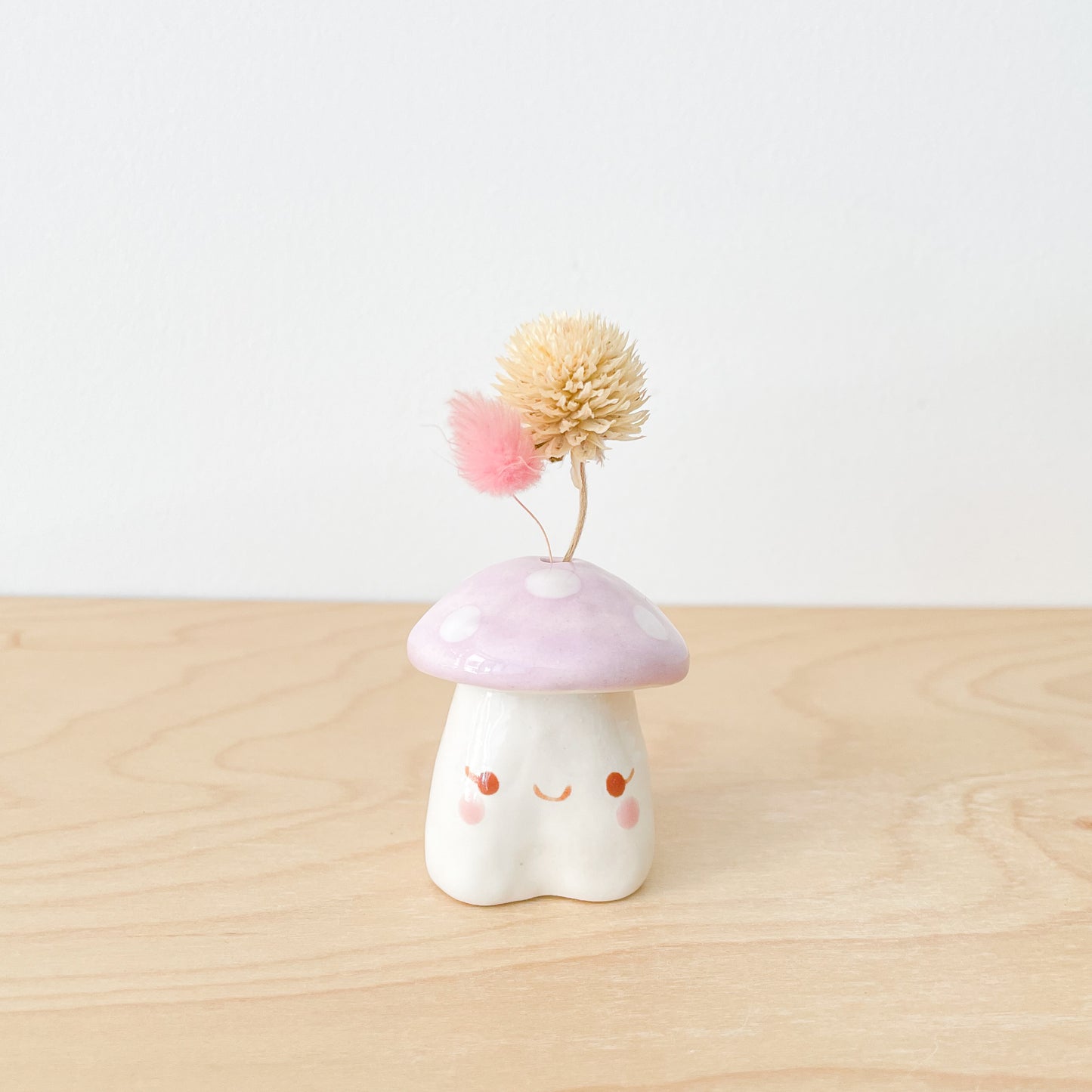 Lilac Mushroom Mini Vase