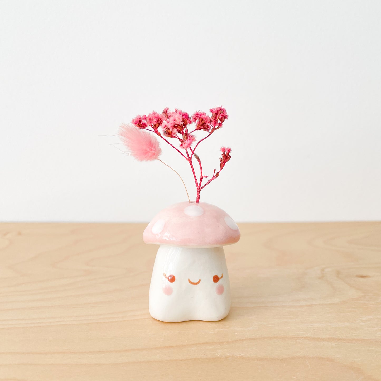 Pink Mushroom Mini Vase