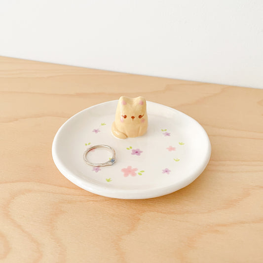 Brown Cat Trinket Dish
