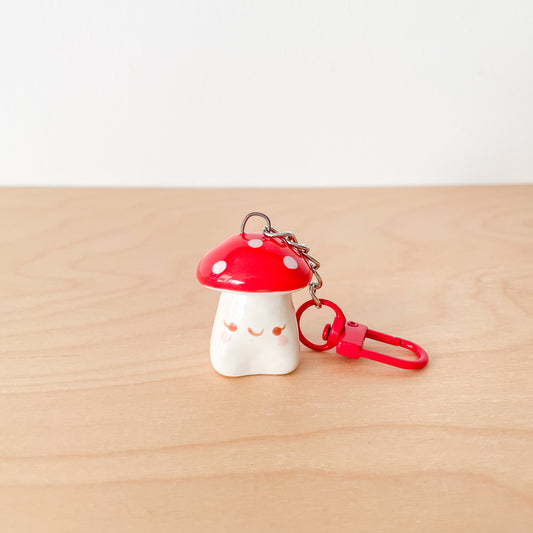 Red Mushroom Key Chain