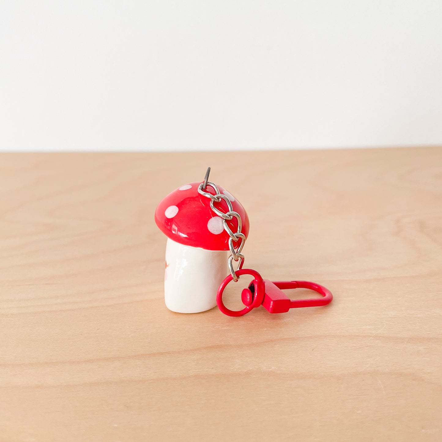 Red Mushroom Key Chain