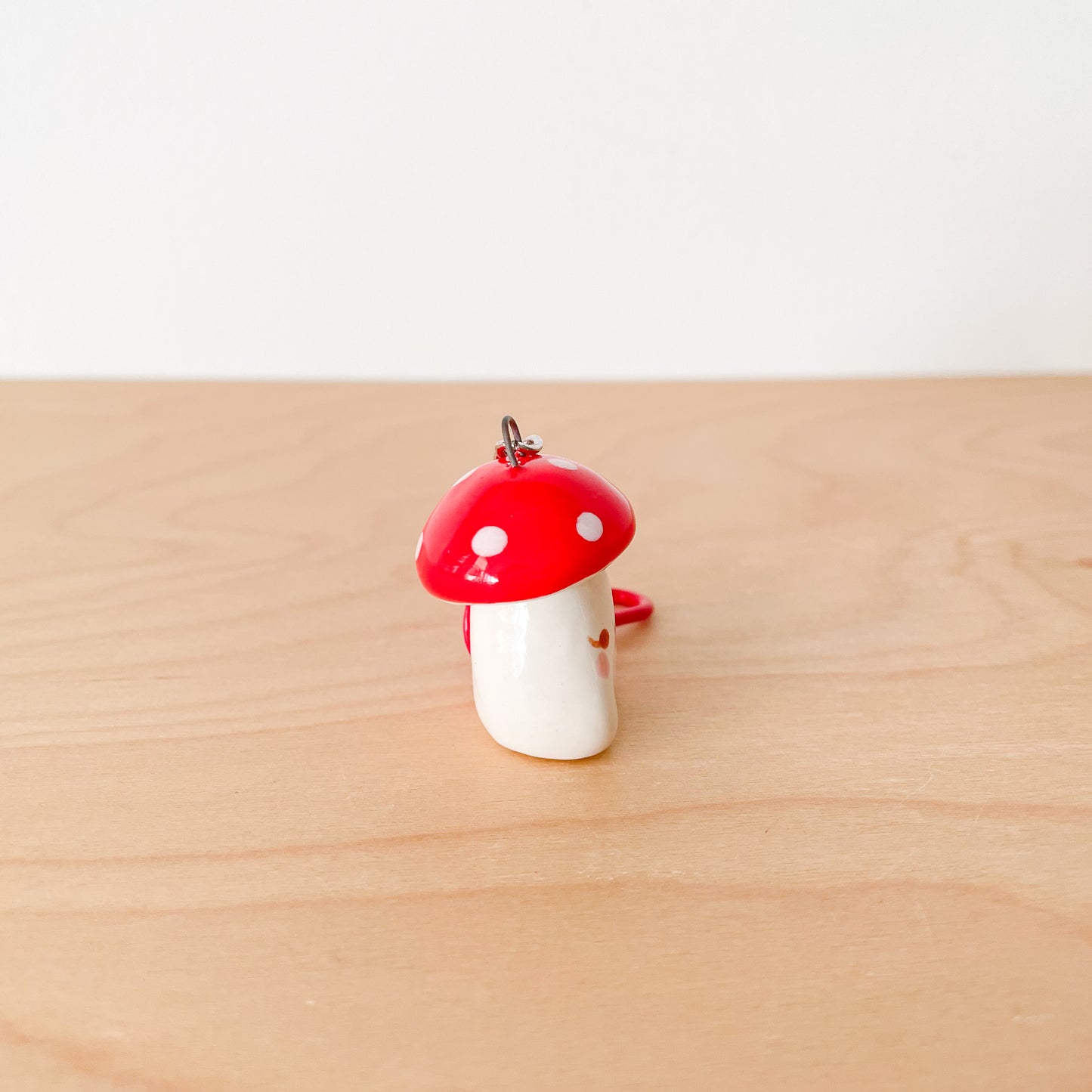 Red Mushroom Key Chain