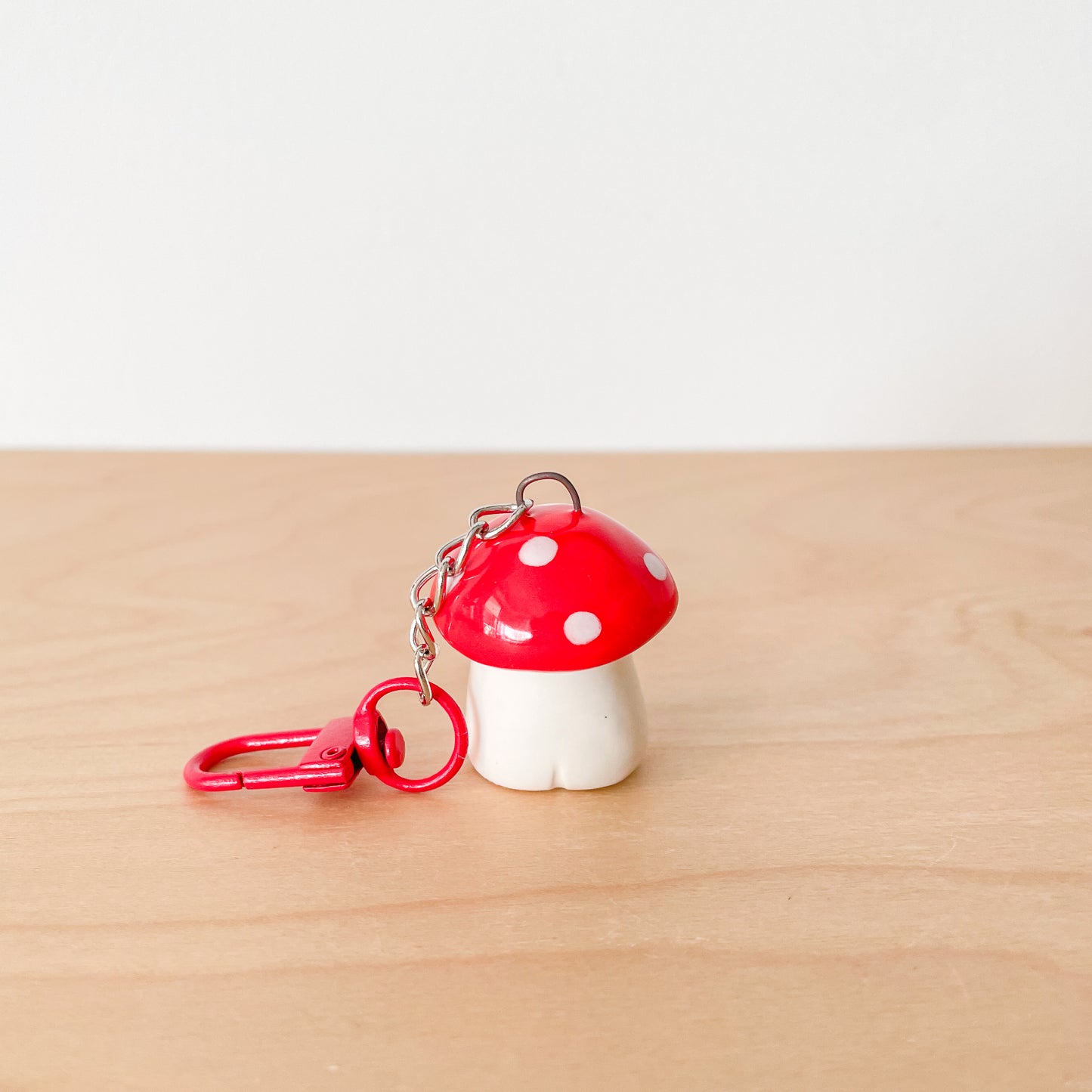 Red Mushroom Key Chain