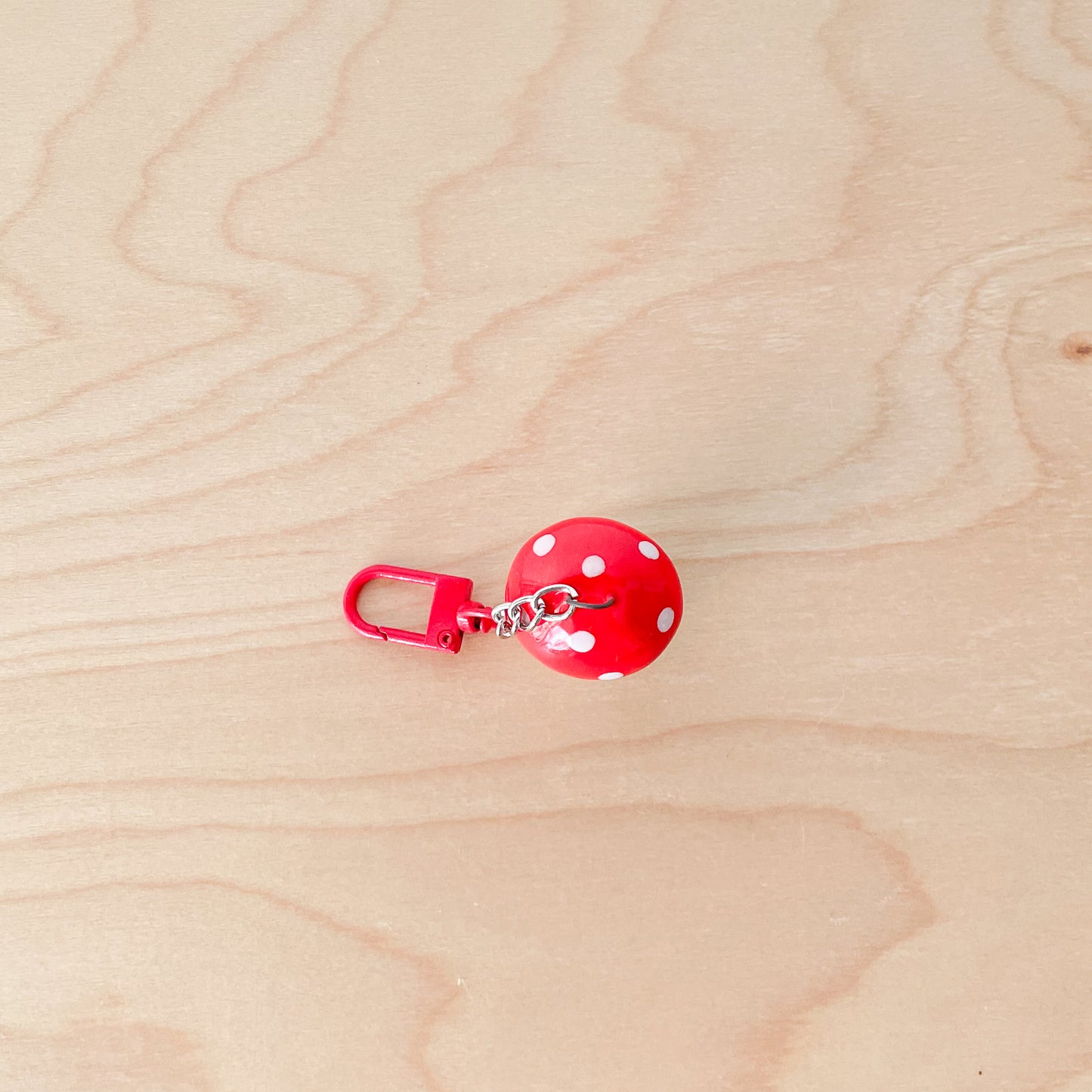 Red Mushroom Key Chain