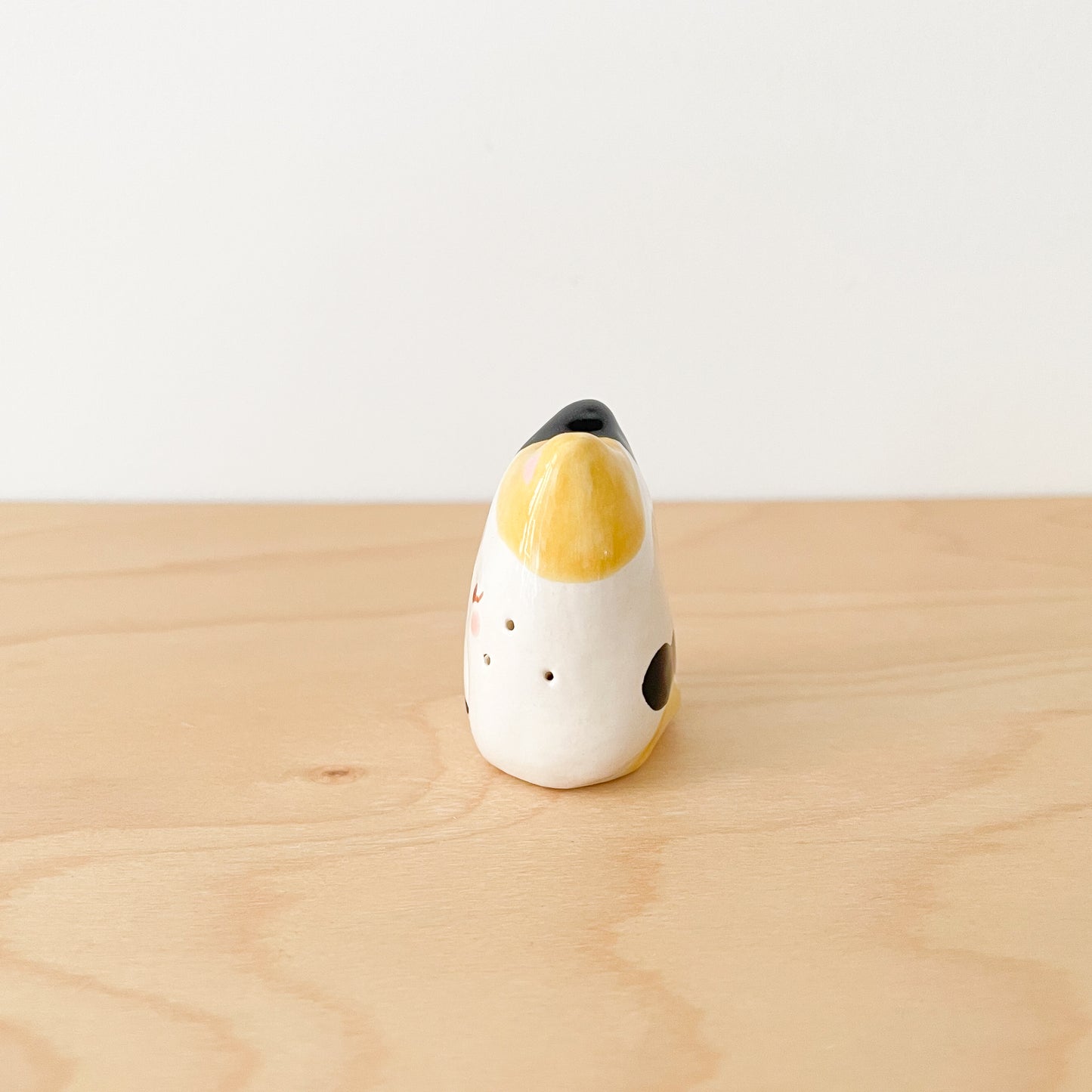 Calico Whisker Cat Mini Vase