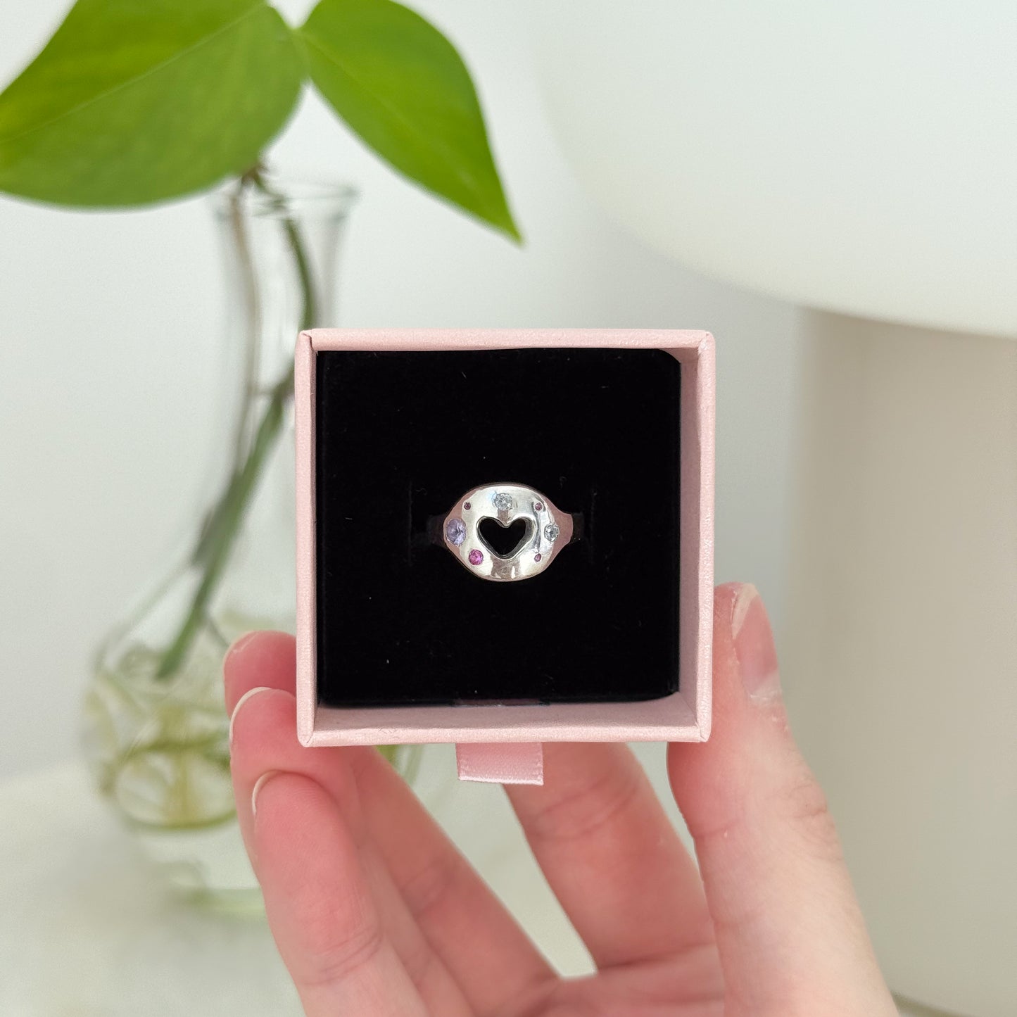 Pastel Sweetheart Ring - Size 5 1/4