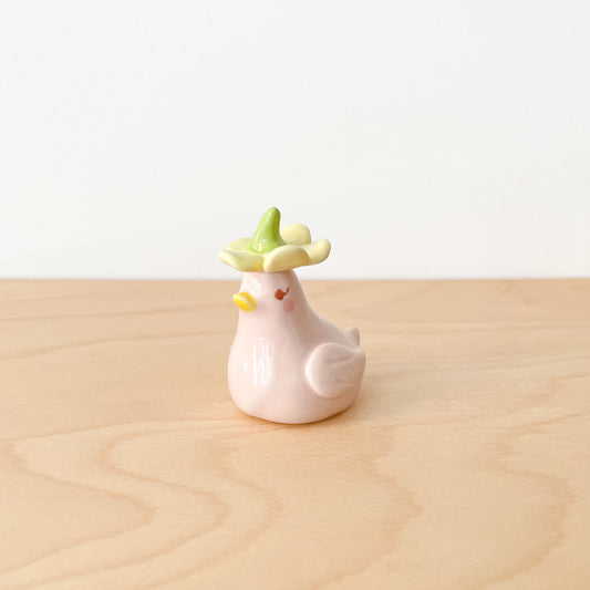 Pink Daisy Duck Ring Holder