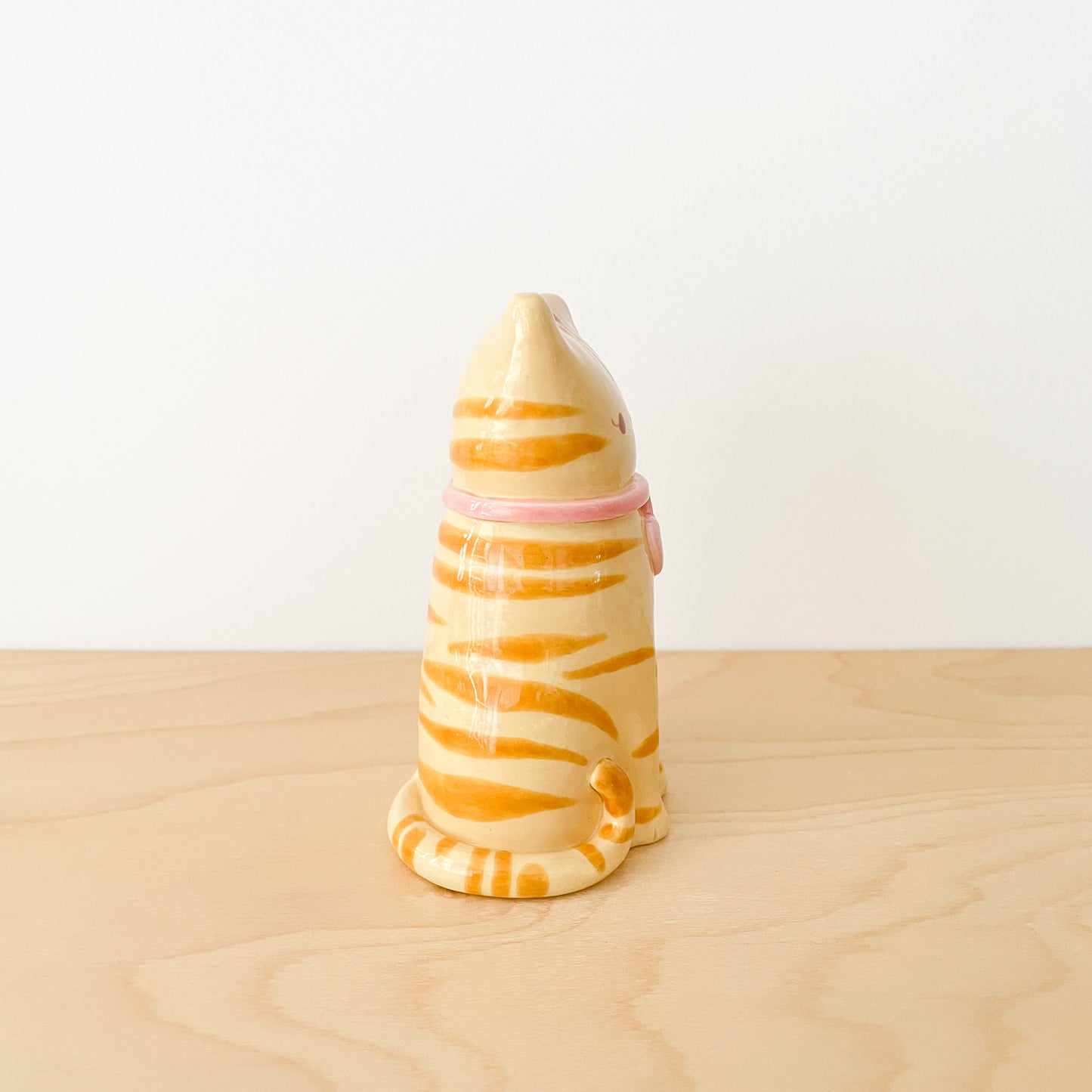 Brown Tabby Cat Vase