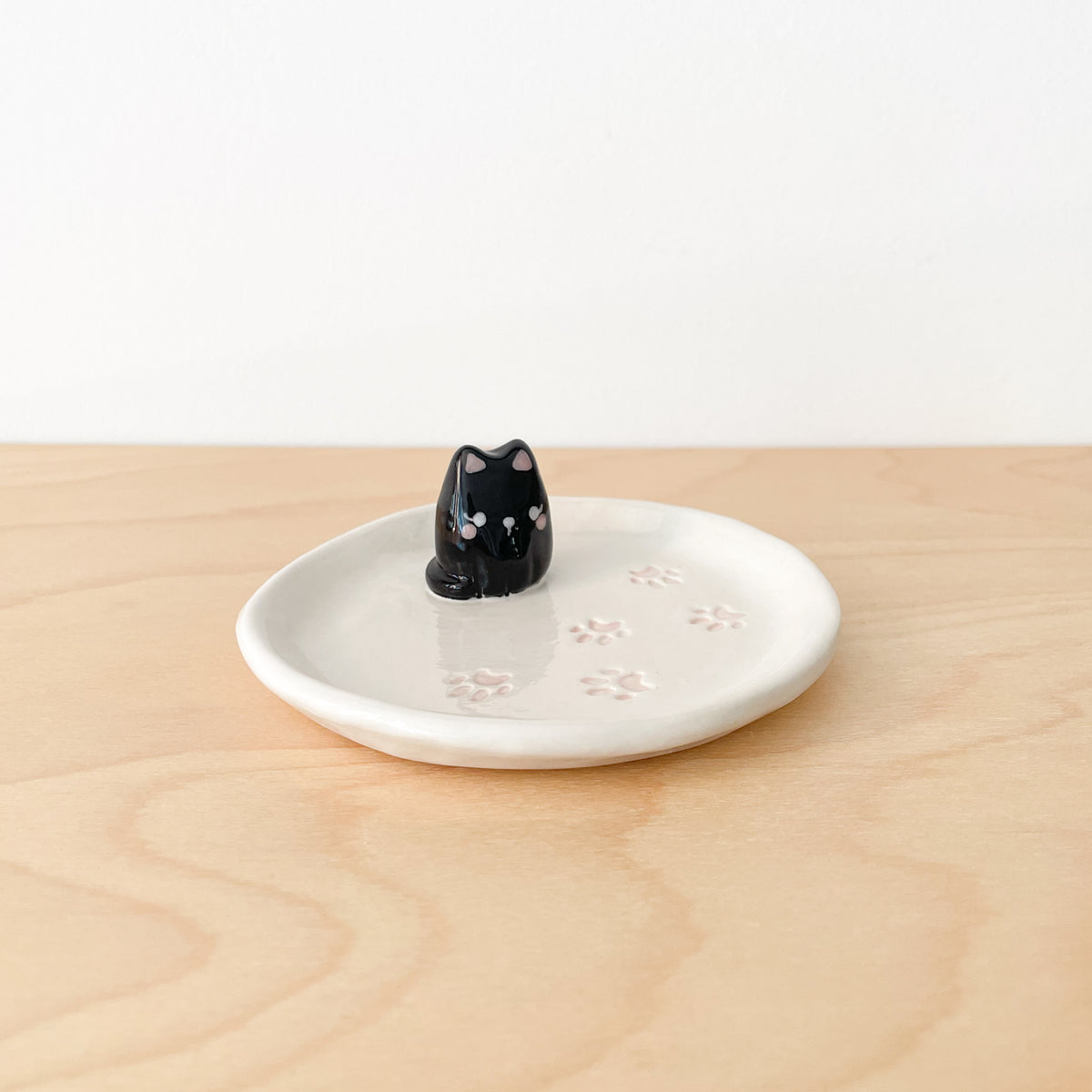 Black Cat Paws Trinket Dish