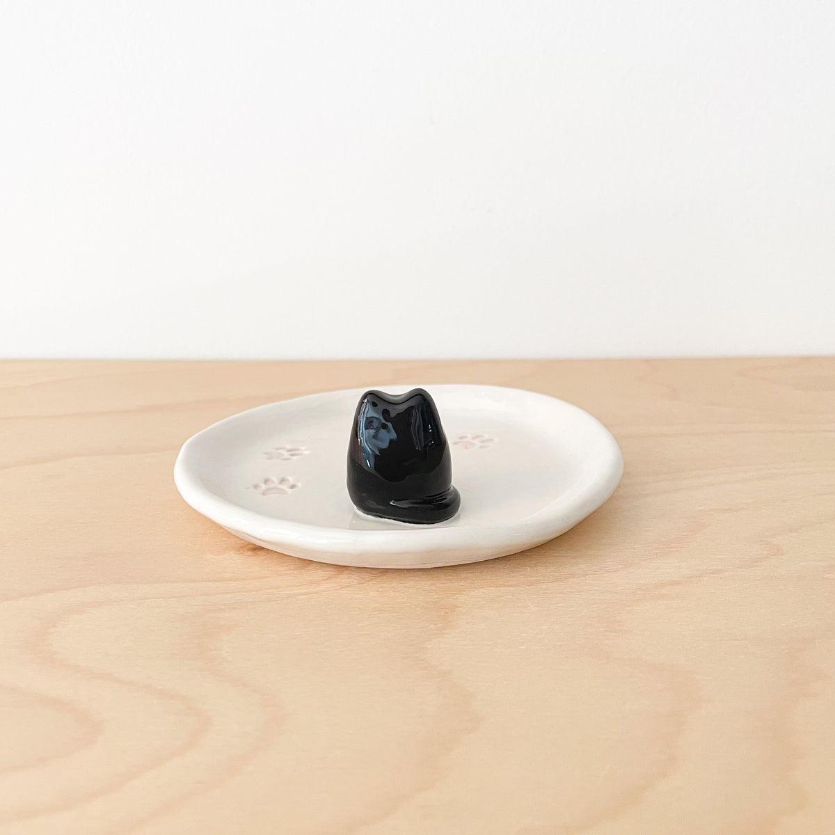 Black Cat Paws Trinket Dish