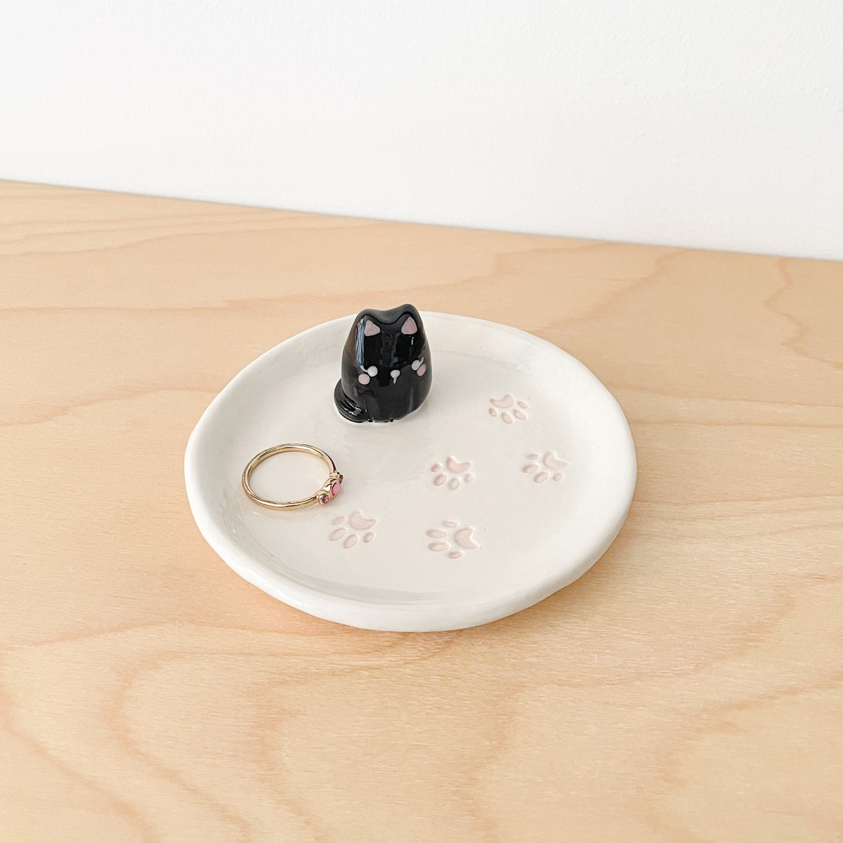 Black Cat Paws Trinket Dish