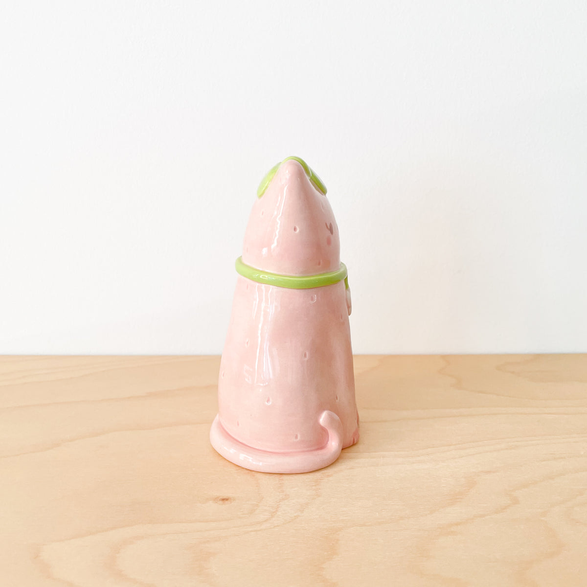 Strawberry Cat Vase