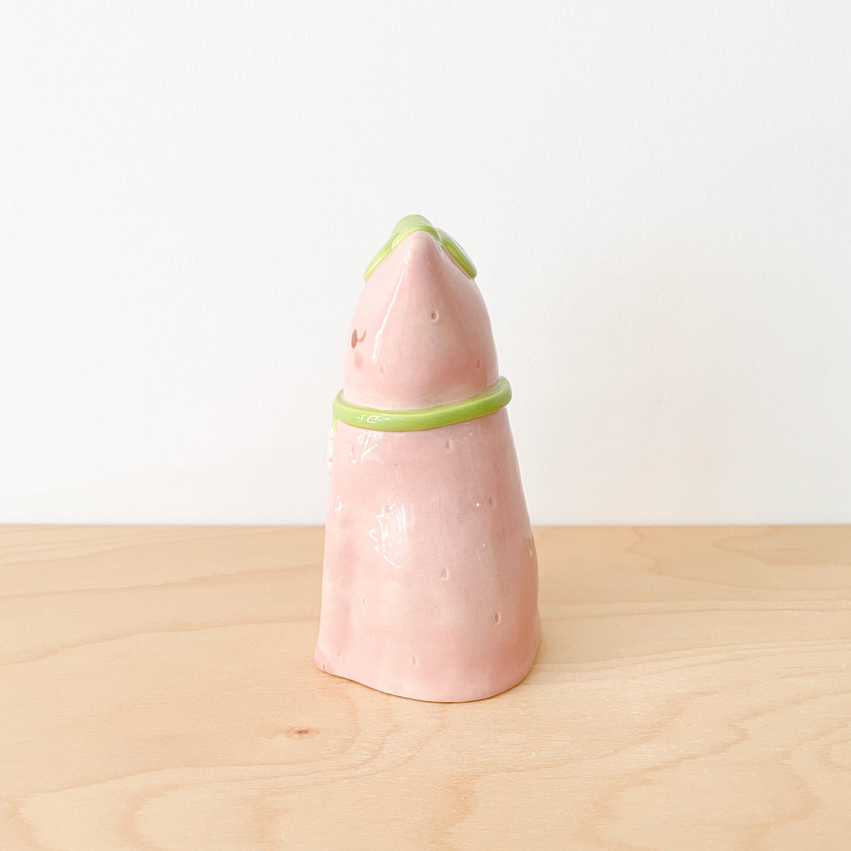 Strawberry Cat Vase