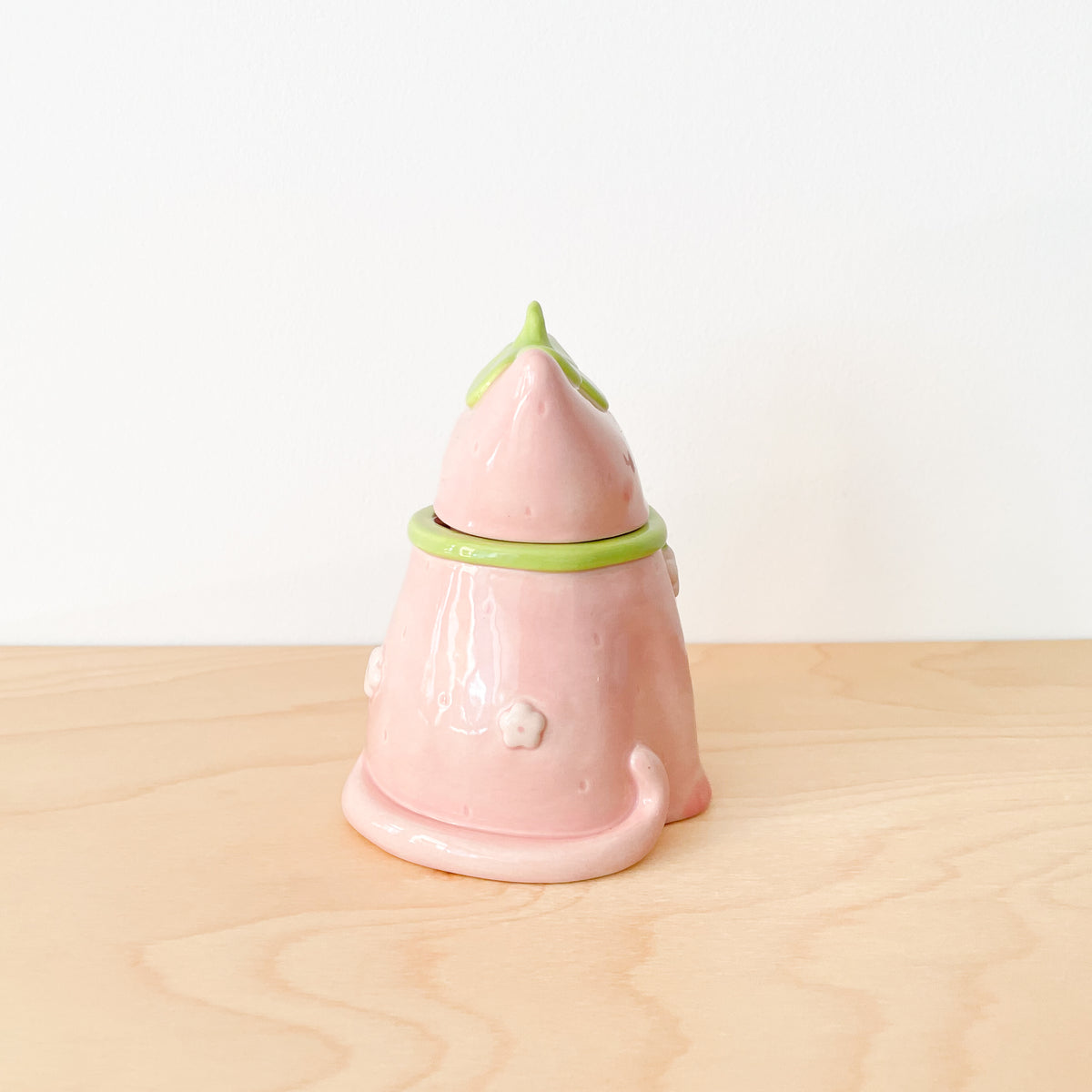 Strawberry Cat Jar