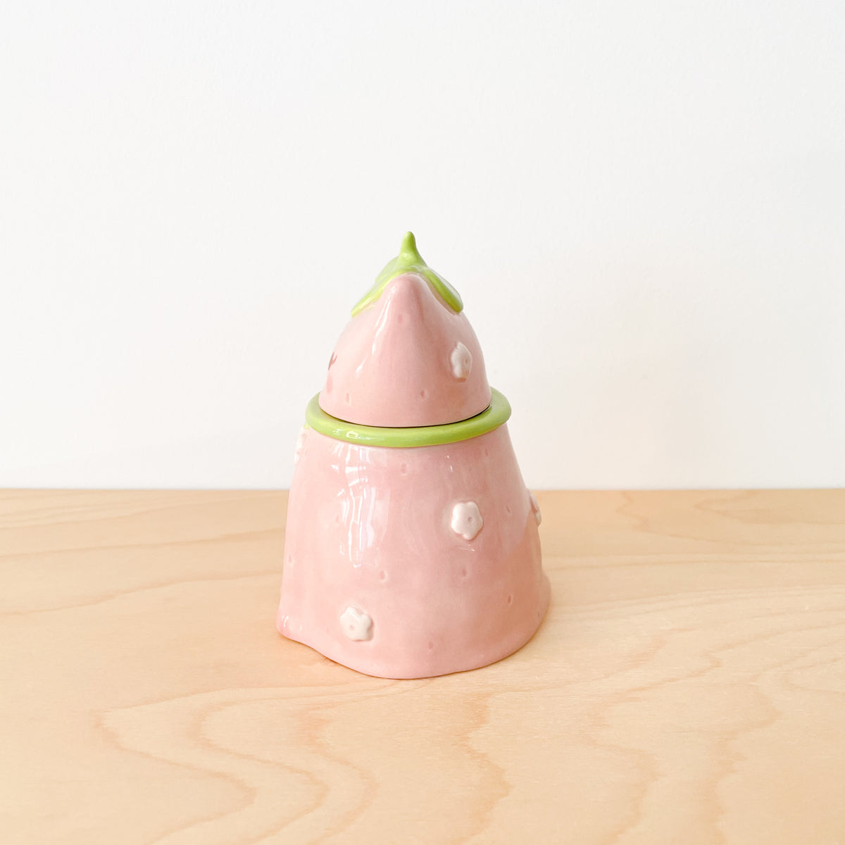 Strawberry Cat Jar