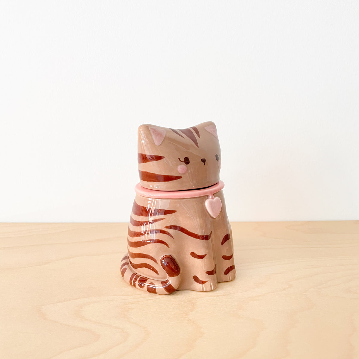 Brown Tabby Cat Jar