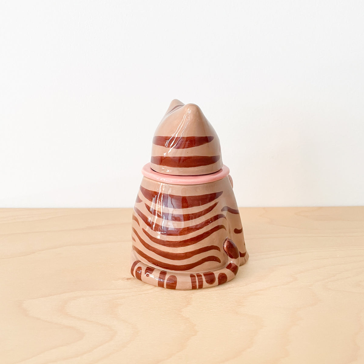 Brown Tabby Cat Jar