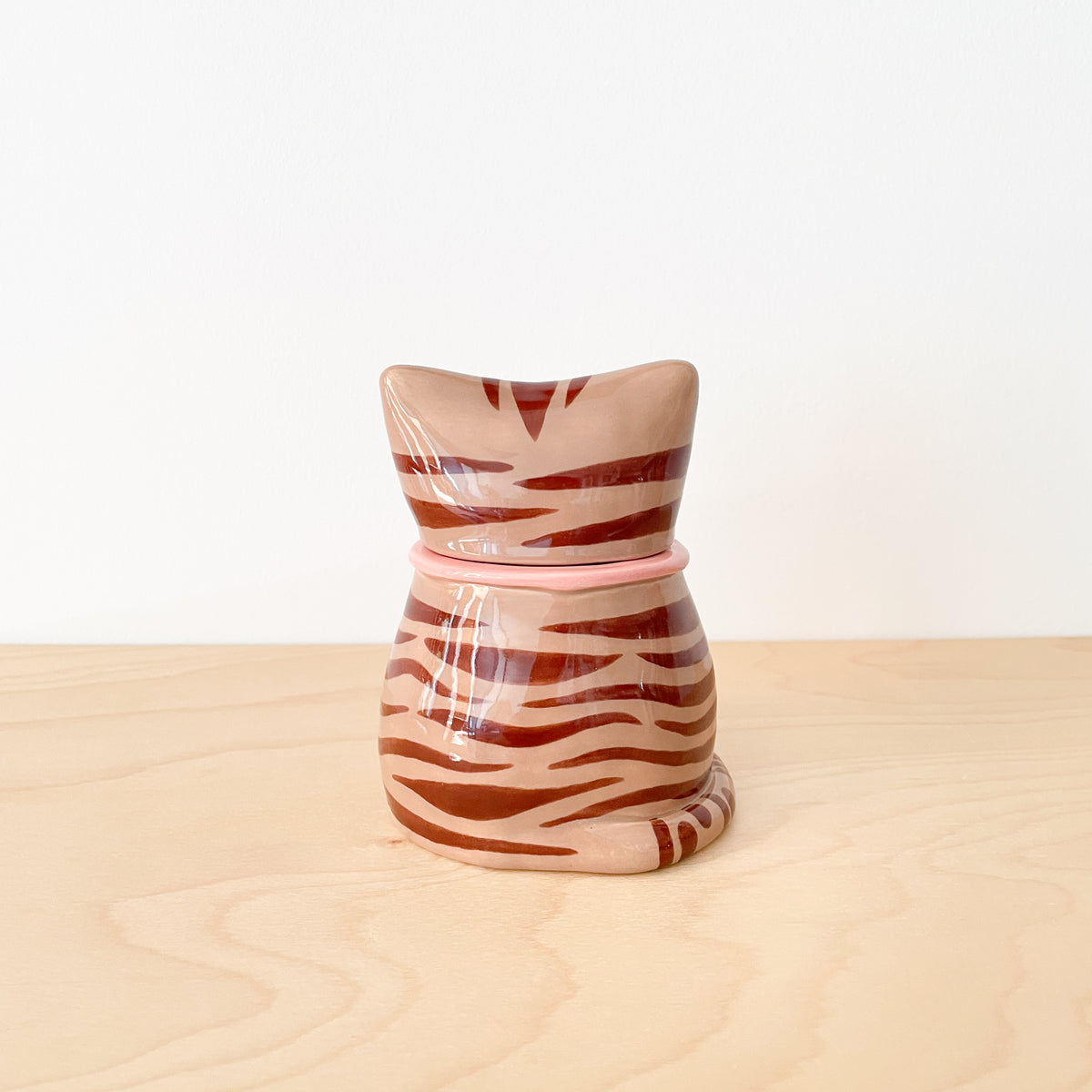 Brown Tabby Cat Jar