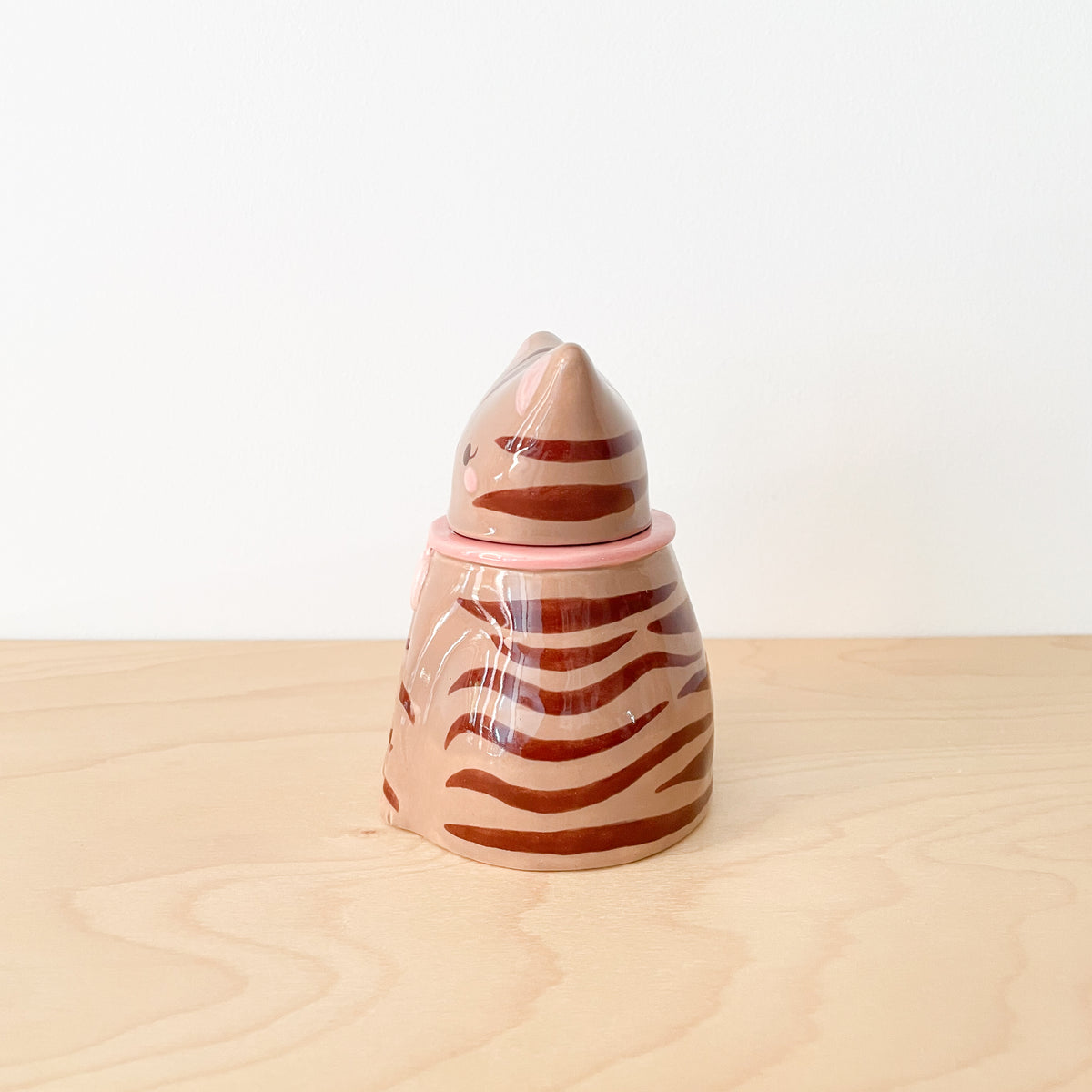 Brown Tabby Cat Jar