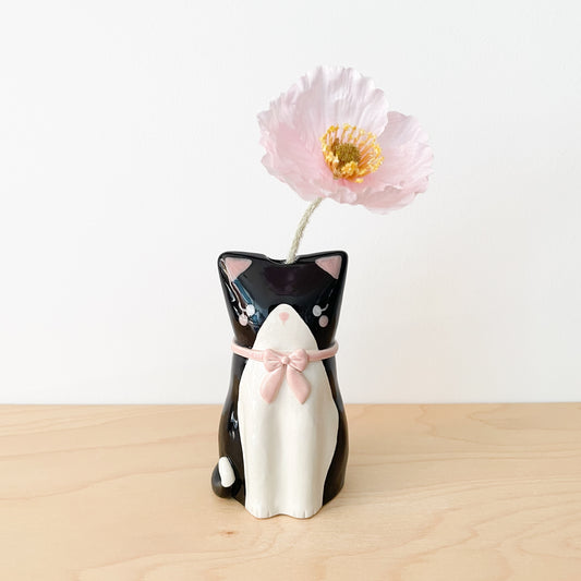Tuxedo Cat Vase (design 2)
