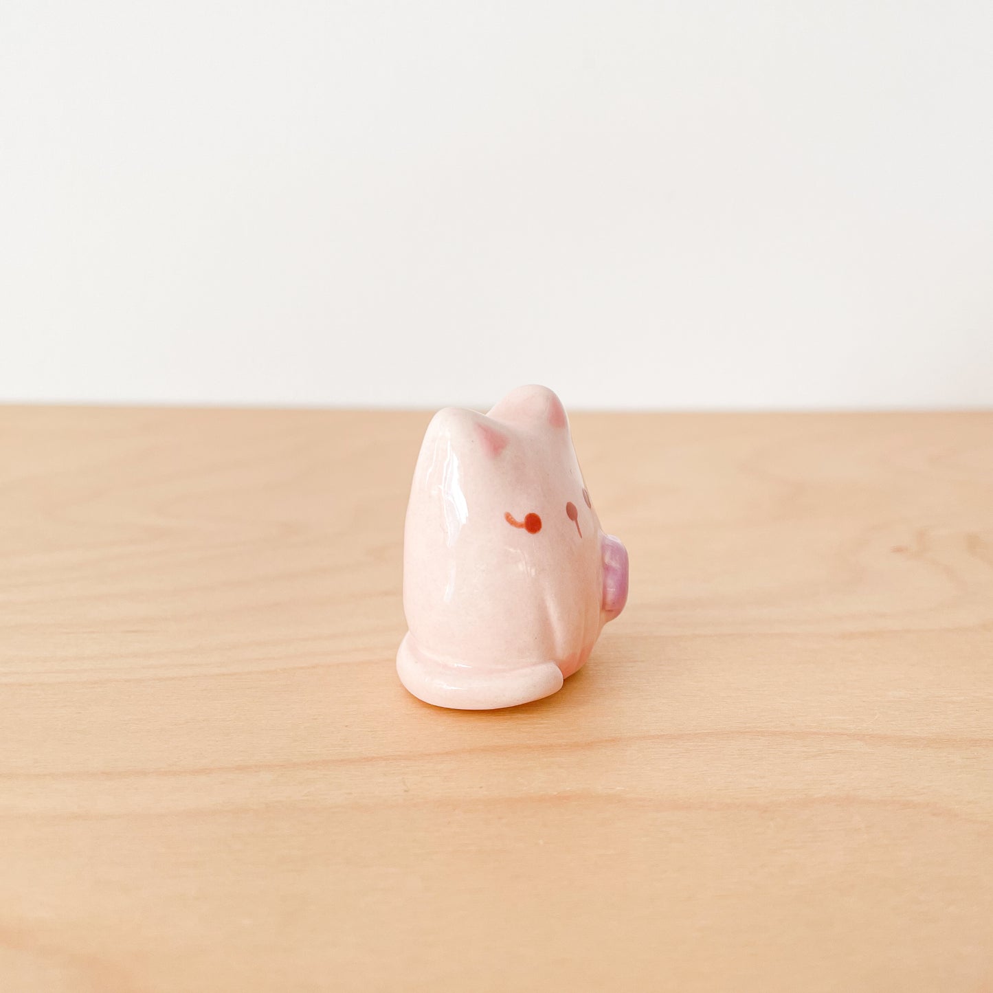 Pink Flower Cat Desk Pal