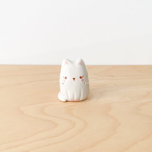Whisker Cat Mini Vase