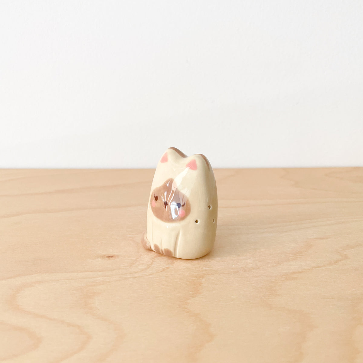 Siamese Whisker Cat Mini Vase
