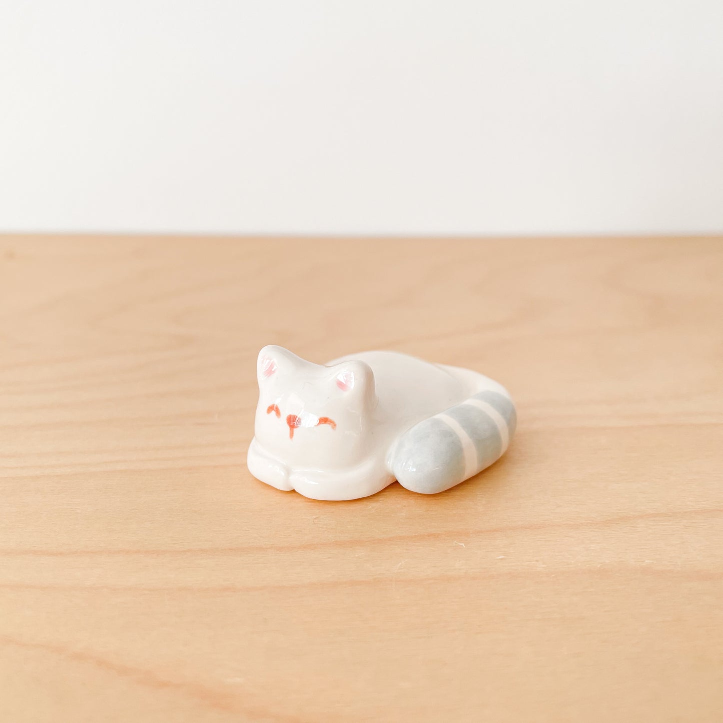 Grey Stripe Sleepy Cat Desk Pal