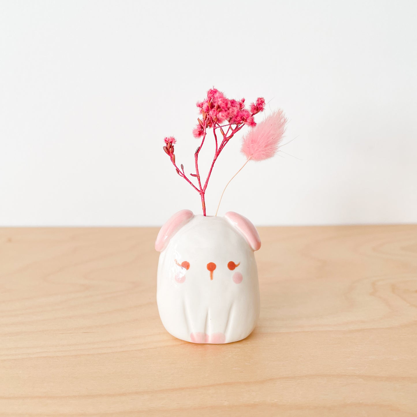 Pink Dog Mini Vase