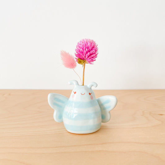 Blue Butterfly Mini Vase