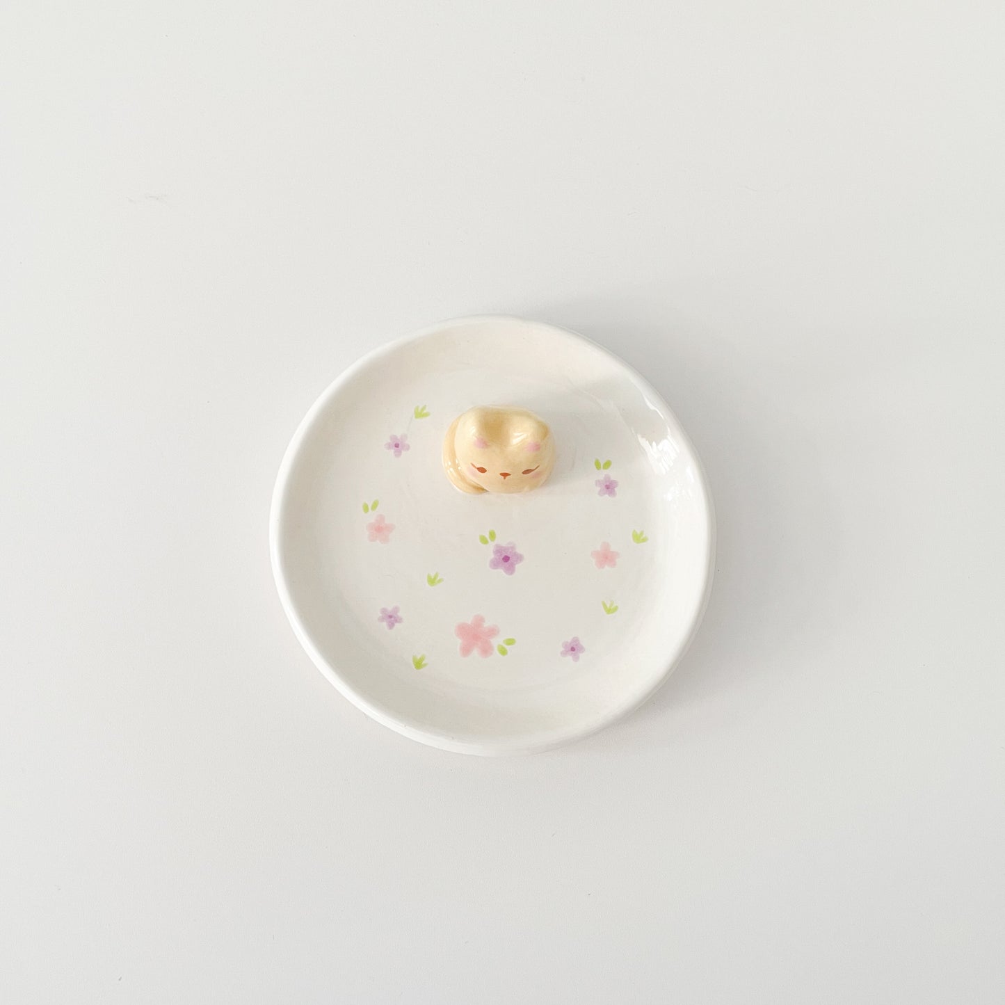 Brown Cat Trinket Dish