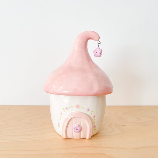 Pink Mushy Meadow Jar