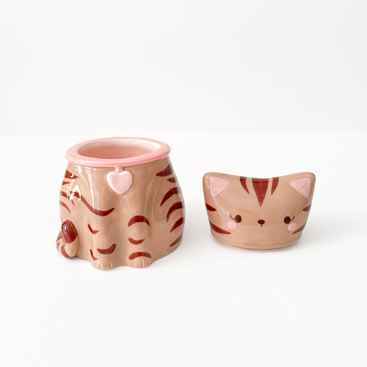 Brown Tabby Cat Jar